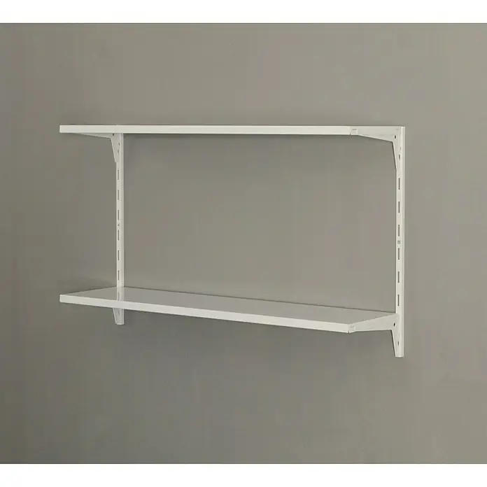 Element System Classic Regal-Set Office 1 RS50 - L x B x H: 22 x 82,8 x 49,6 cm, Traglast: 25 kg/Boden, Weiß - Vorderansicht