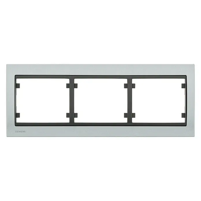 Siemens Delta Iris Marco - Gris, x 3, Aluminio, Montaje en la pared