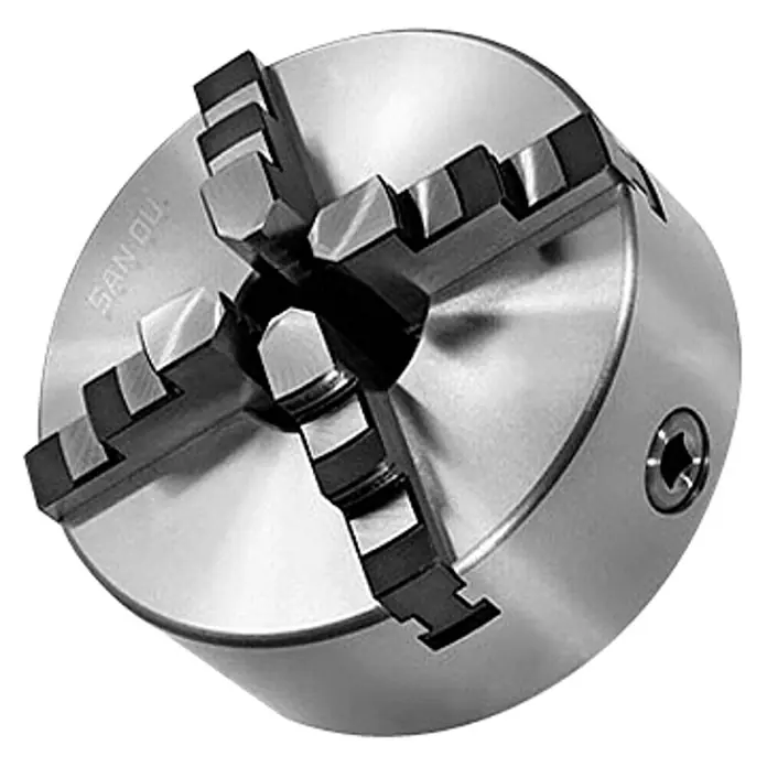 Rotwerk Backenfutter - Spannweite: Innengestufte Backen 80 mm, Passend für: Rotwerk Drehmaschinen - Vorderansicht