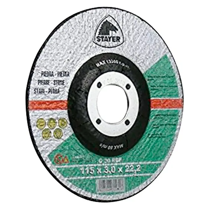 Stayer Disco de corte para piedra - Diámetro disco: 115 mm, Apto para: Piedra