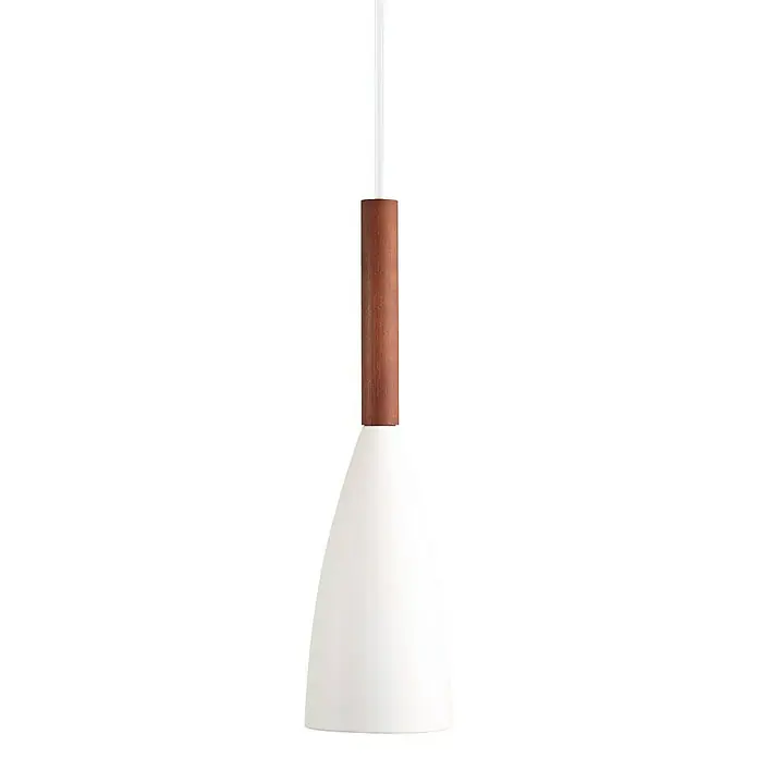 Nordlux Pure Lámpara colgante redonda - 40 W, Ø x Al: 10 x 300 cm, Blanco, E27