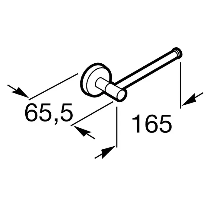 Roca Twin Portarrollos papel higiénico - Sin tapa, Cromo, Metal