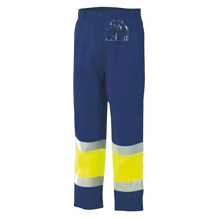 Industrial Starter Pantalón de trabajo reflectante para hombre - XL, Azul/Amarillo
