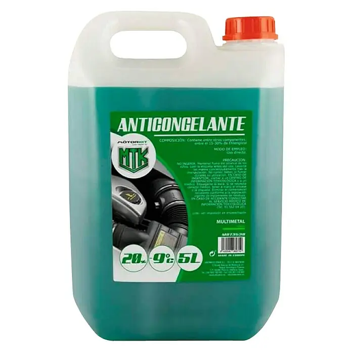 Anticongelante 20% - Apto para: Todos los motores, 5 l, Verde