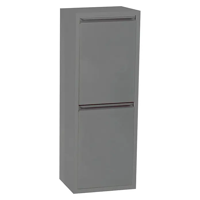 Simonrack Armario auxiliar - L x An x Al: 25 x 34 x 92 cm, Compartimentos con 2 cubetas extraíbles, Gris oscuro
