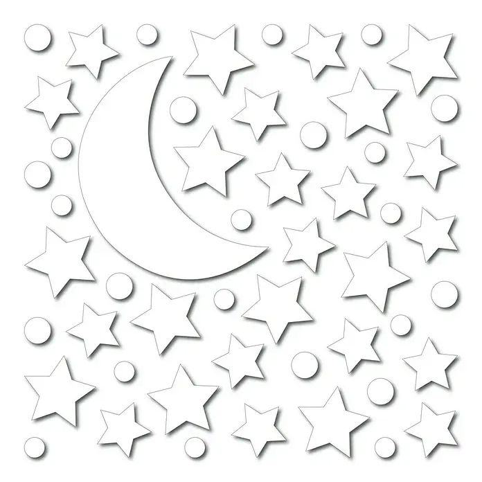 Adhesivos decorativos Estrellas blancas - Blanco