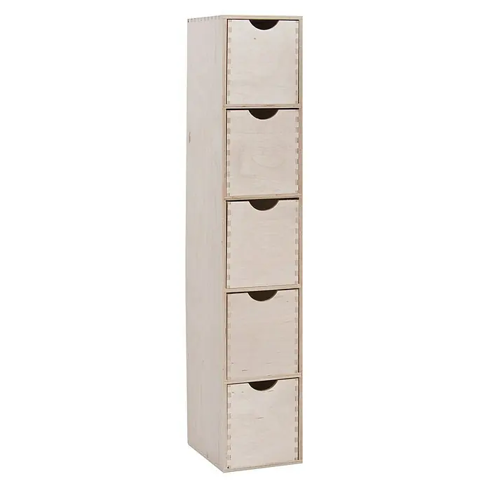 Zeller Present Cajonera con 5 cajones - L x An x Al: 21 x 16 x 86 cm