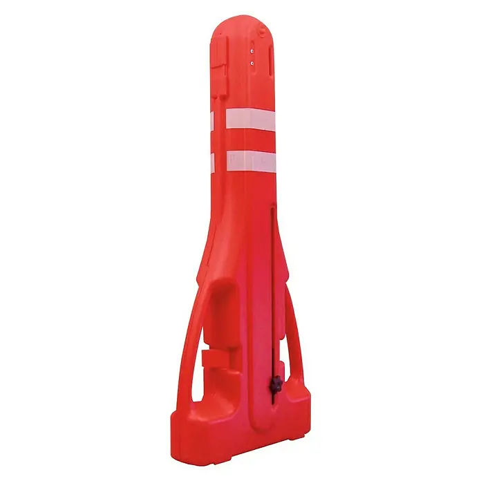 Valla de obra exterior - Polipropileno, Rojo, Blanco
