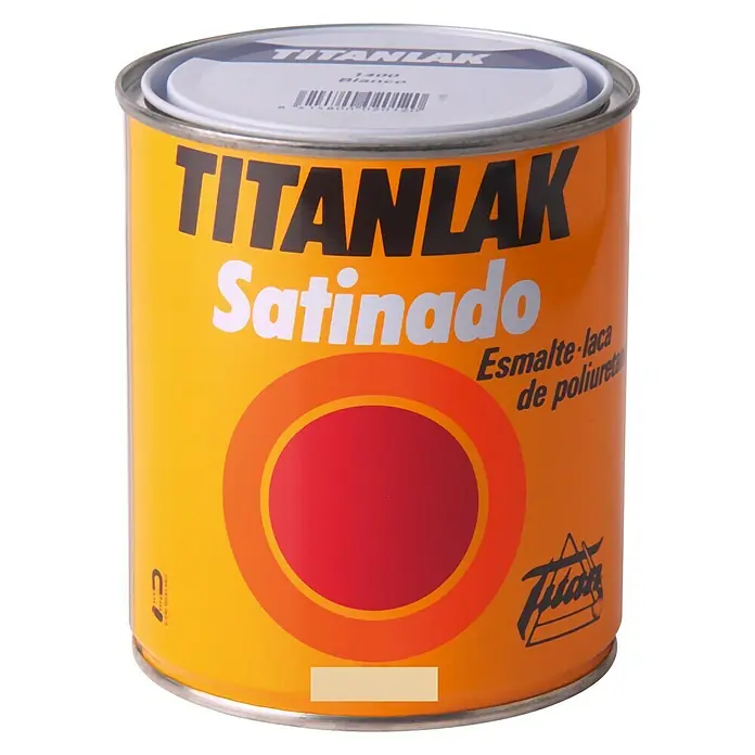 Titan Titanlak Esmalte de poliuretano - Blanco, 2,5 l, Satinado