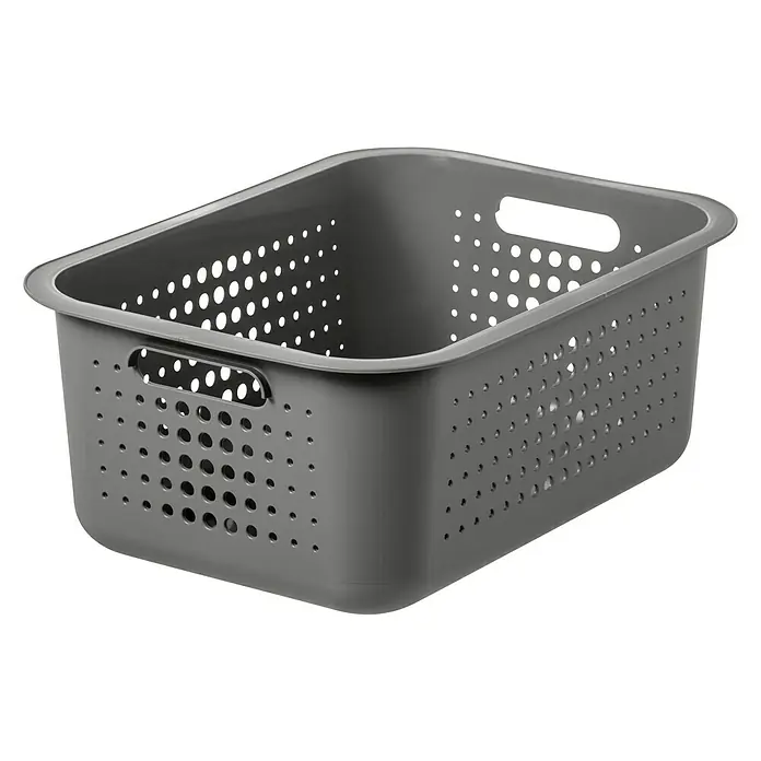 SmartStore Korb - L x B x H: 37 x 28 x 15 cm, Kunststoff, Taupe