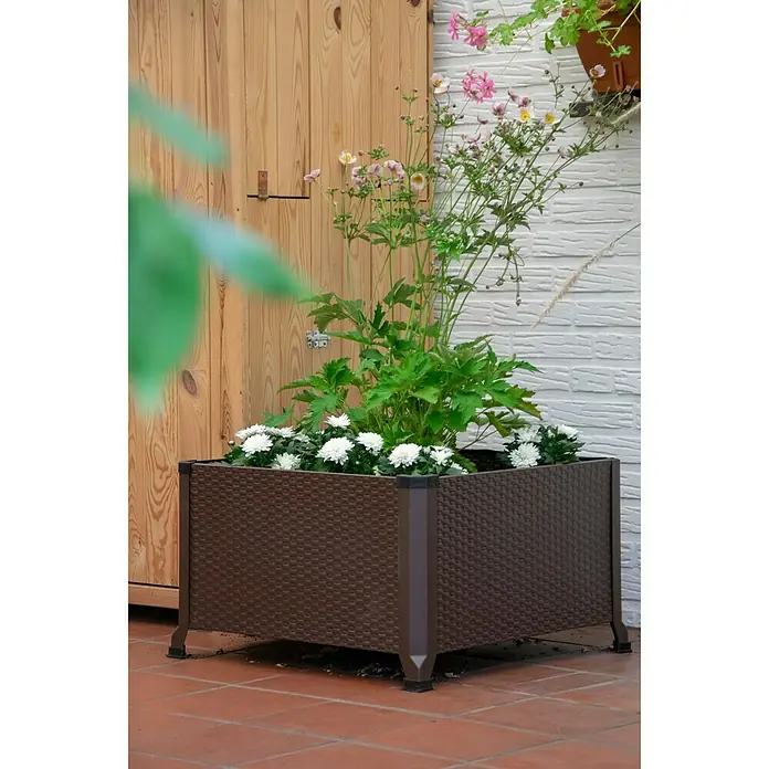 Dobar Pflanzkübel eckig - 60 x 60 x 36,8 cm, Stahl - Stimmungsaufnahme