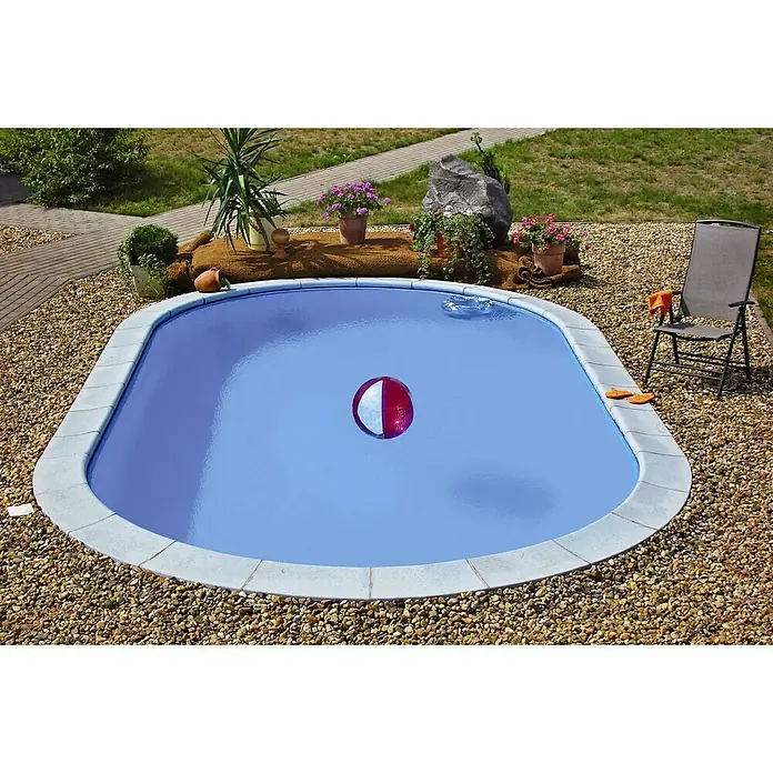 myPool Premium Pool-Set Ovalbecken - L x B: 4,9 x 3 m, Höhe: 1,2 m, 15 m³ - Vorderansicht