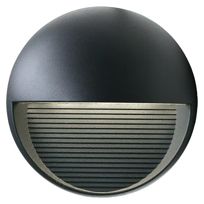 Lutec Aplique exterior LED Radius - 3 W, 17,5 x 17,5 x 10,2 cm, Antracita, Claro, IP54