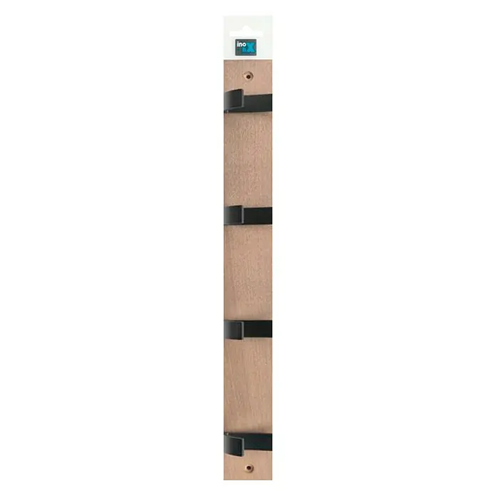 Inofix Perchero 3704 - L x An x Al: 49 x 6 x 6 cm, Número de ganchos: 4 ud., Haya