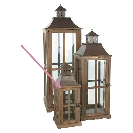 Farolillo de madera Siena