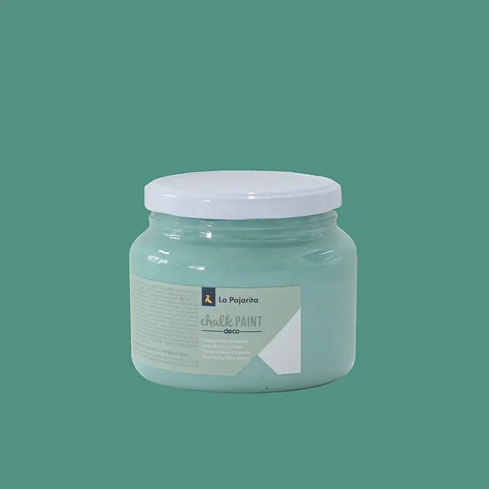 La Pajarita Pintura de tiza Chalk Paint - Verde hielo, 500 ml, Mate