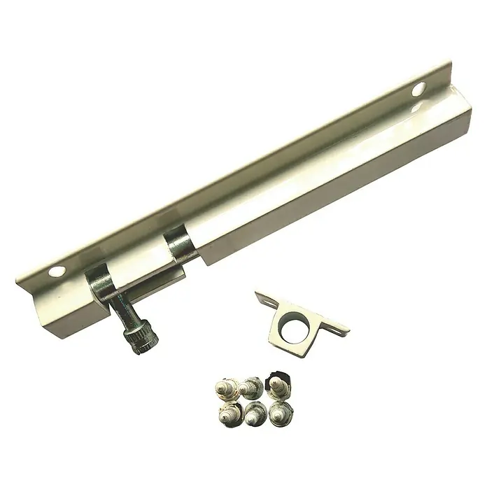 Cerrojo - Largo: 150 mm, Aluminio, Blanco