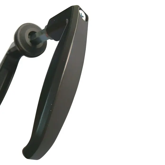 Juego de manillas con cuadradillo - Largo: 12 cm, Negro