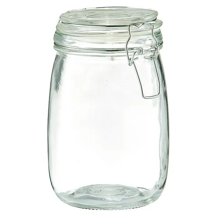 Zeller Present Bote de cocina 1000 ml - L x An x Al: 11 x 11 x 17 cm, Vidrio, Transparente
