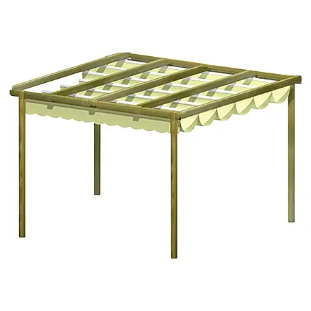 Pérgola con toldo corredero Eco