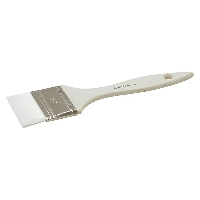 La Pajarita Pincel plano angular Nº 60 - Fibra sintética, Madera, Largo: 65 mm