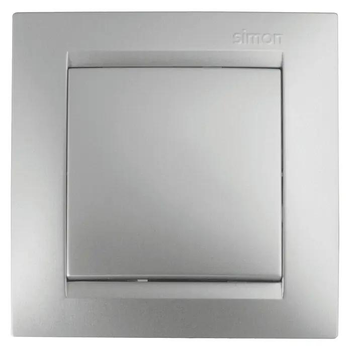 Simon 15 Pulsador - Aluminio, En pared