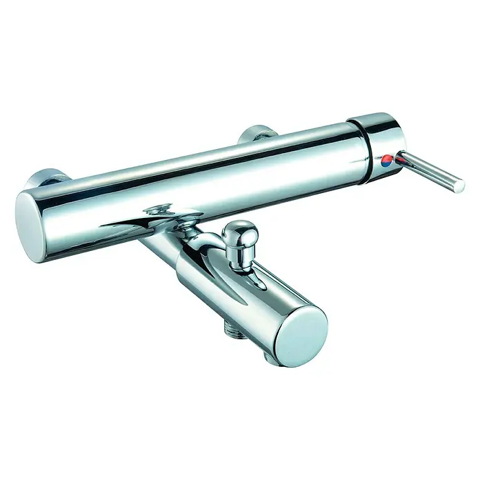 Rousseau Tubular Grifo monomando de bañera - Cromo, Brillante