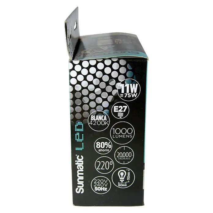 Sunmatic Bombilla LED - 2 uds., E27, 11 W, Color de luz: Blanco neutro, No regulable