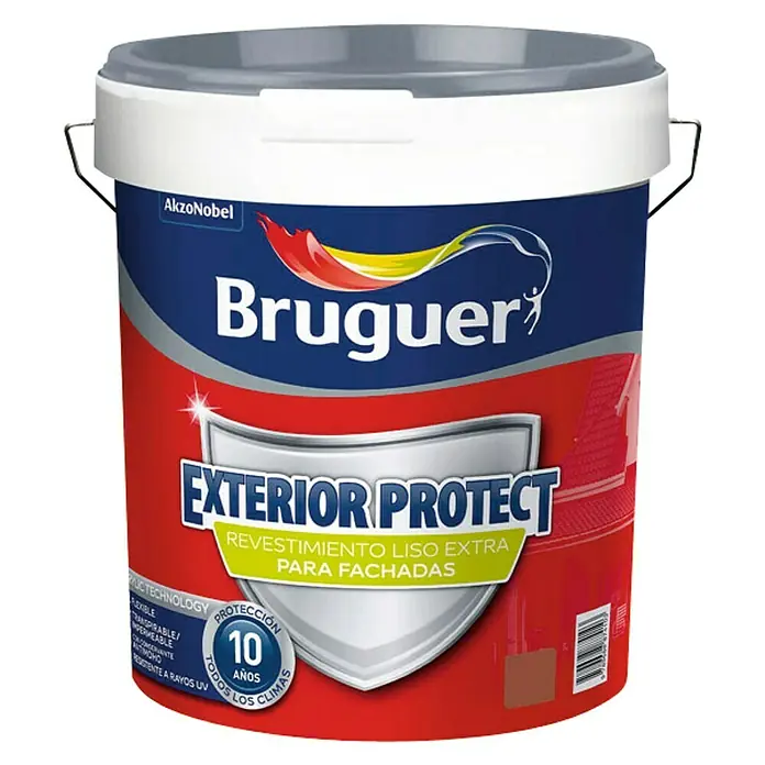 Bruguer Pintura para fachadas Exterior Protect Extra - Terracota, 15 l, Mate