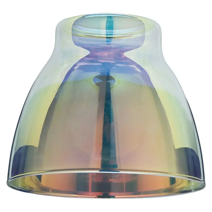 Paulmann DecoSystems Lampenschirm Wolbi - Durchmesser: 9 cm, Dichroic, Glas, Rund - Vorderansicht