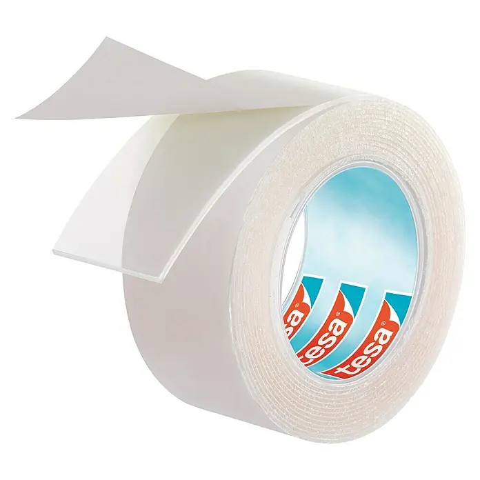 Tesa Powerbond Cinta de doble cara Vidrio - L x An: 1,5 m x 1,9 cm, Transparente