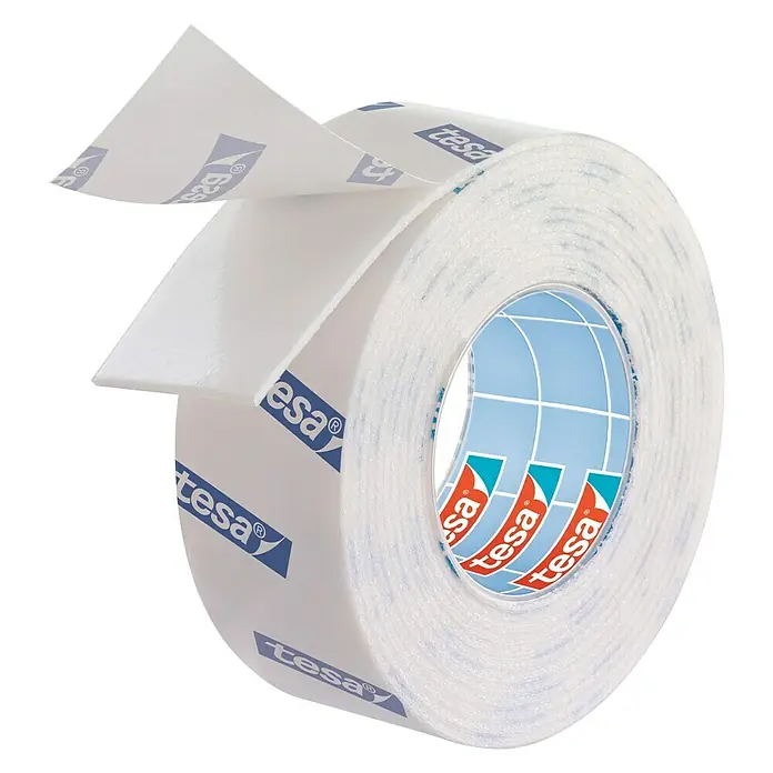 Tesa Powerbond Cinta de doble cara Resistente humedad - L x An: 1,5 m x 1,9 cm, Blanco