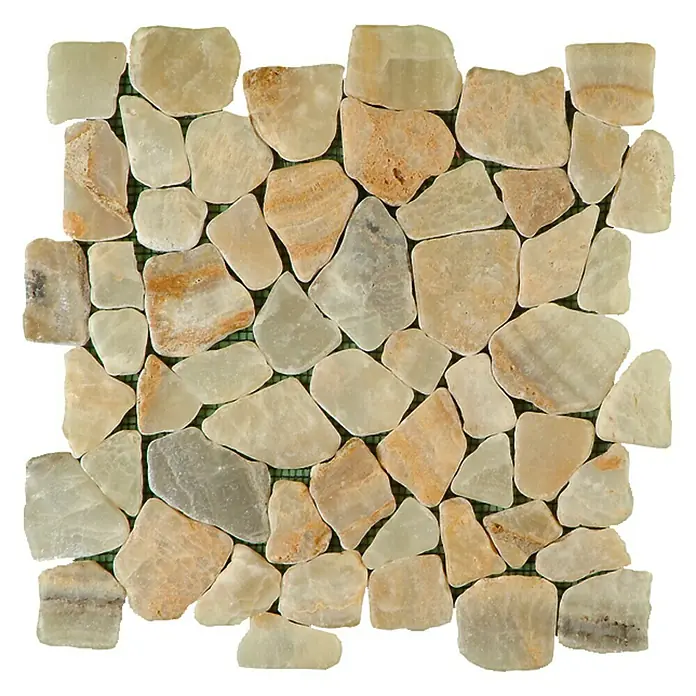 Baldosa de mosaico Rocaplana Onyx - 30 x 30 cm, Piedra natural, Beige