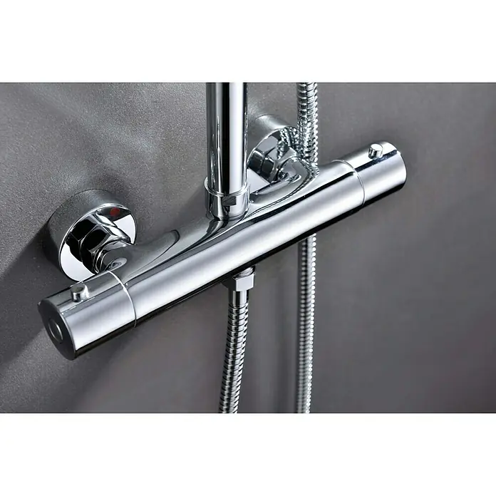 Imex Sistema de ducha Londres - Con grifo termostático, Número de tipos de chorro: 3 ud., Cromo