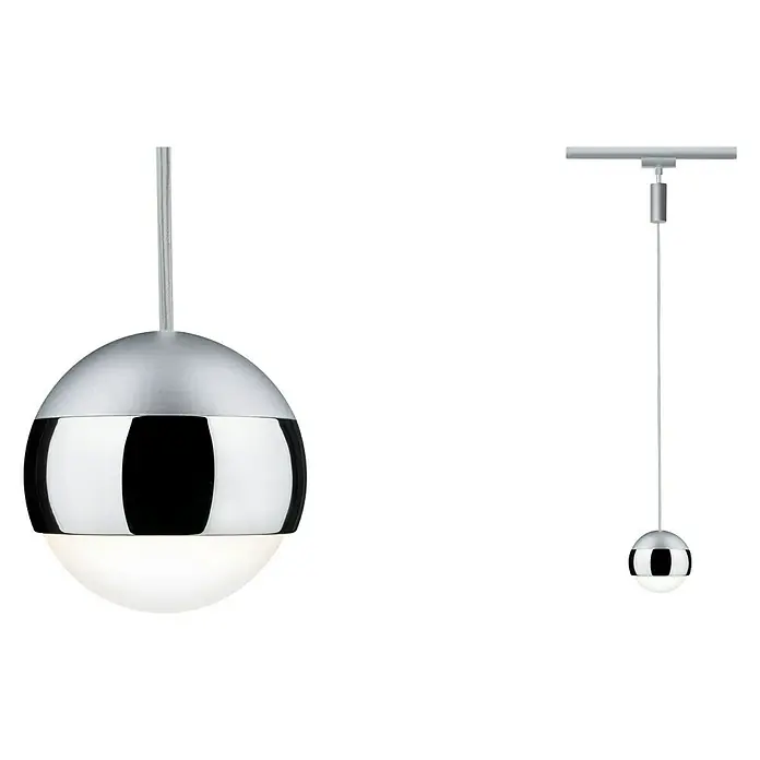 Paulmann URail LED-Pendelleuchte Capsule II - 6 W, Chrom, Chrom matt, Höhe: 130 cm - Anwendungsbeispiel