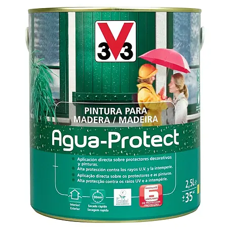 V33  Pintura protectora para la madera Agua Protect