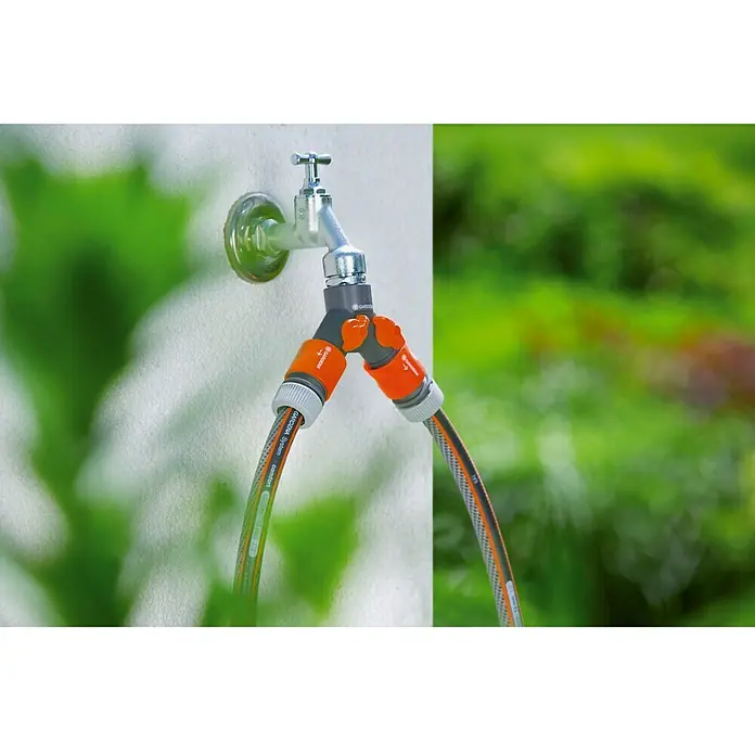 Gardena Distribuidor 2 vías - Gris/Naranja, Plástico