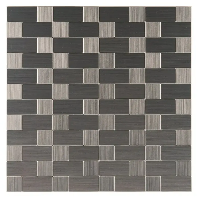 Baldosa de mosaico autoadhesivo Metal 3 - 30,5 x 30,5 cm, Multicolor