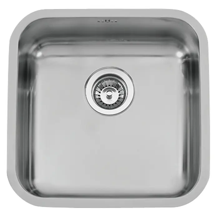 Rodi Fregadero encastrable Pia Bahia - 44 x 44 cm, Acero inoxidable, Cromo