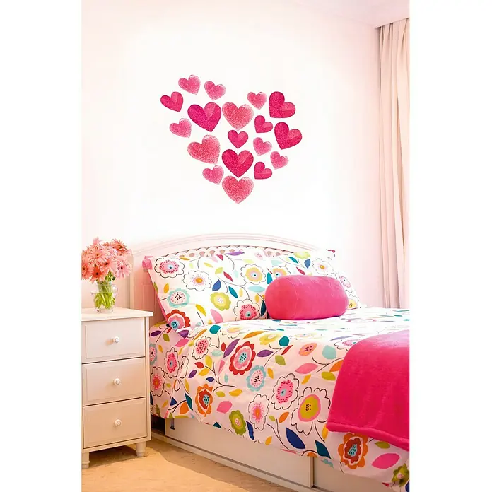 Adhesivos decorativos Love - Love, Rosa, 68 x 48 cm