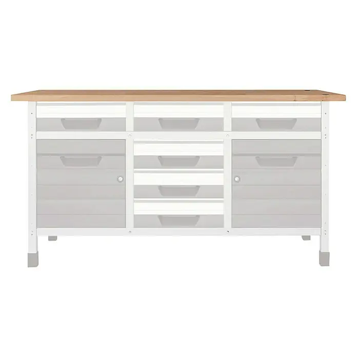 Wolfcraft Master Encimera 6045000 - L x An x Al: 161 x 65 x 3 cm