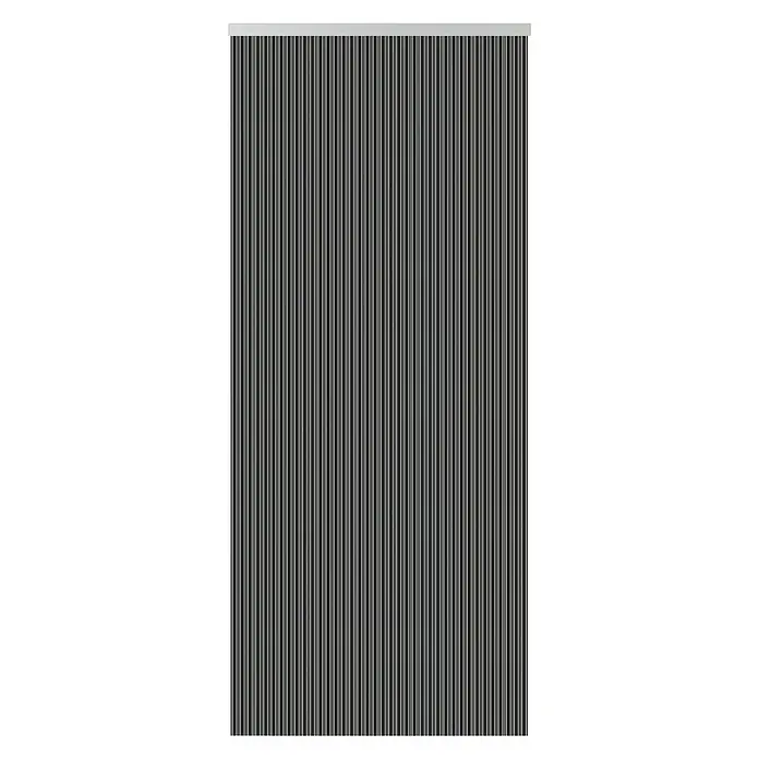 Cortina para puerta Trev - Negro/blanco, 90 x 210 cm