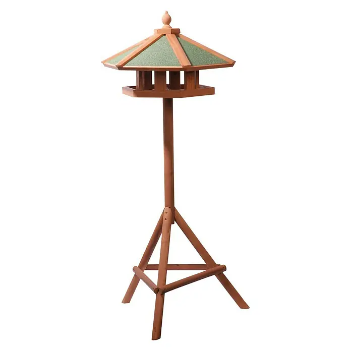 Dobar Vogelhaus Panorama - 66 x 66 x 140,5 cm, Grün/Braun, Holz - Vorderansicht