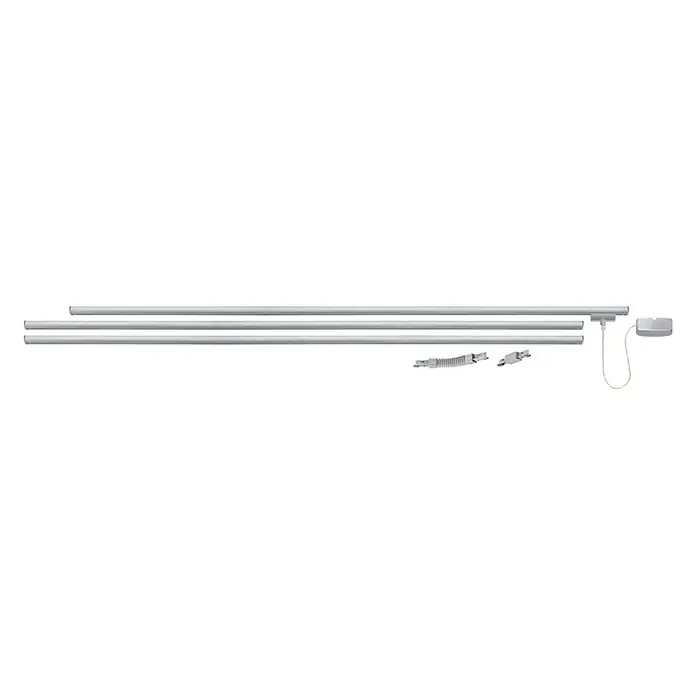 Paulmann URail Schienensystem Basis - 3,1 m, Metall, Max. Leistung: 1.000 W - Linke Seitenansicht