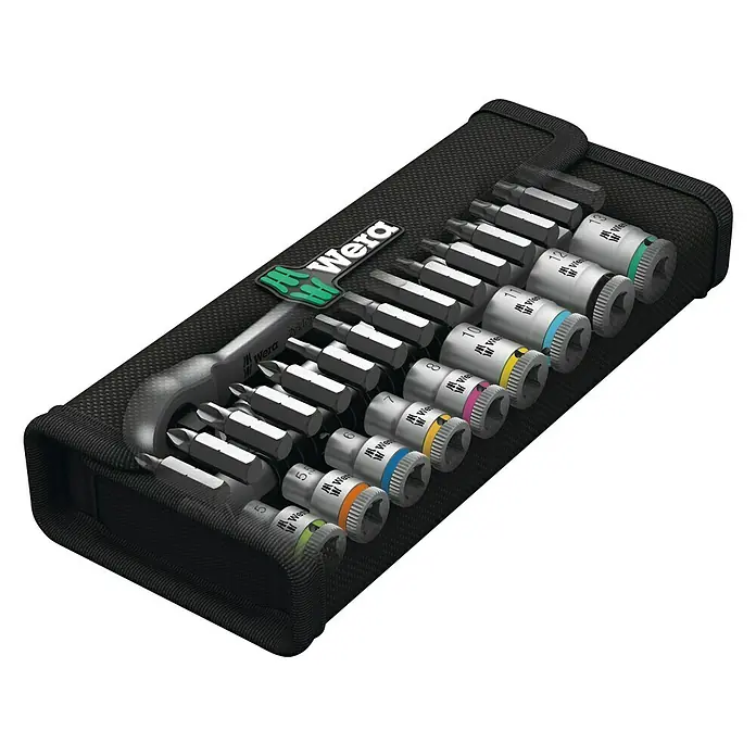 Wera Doppenset met ratel en inbussleutels 8100 SA 8 - 28 -delig, ¼″