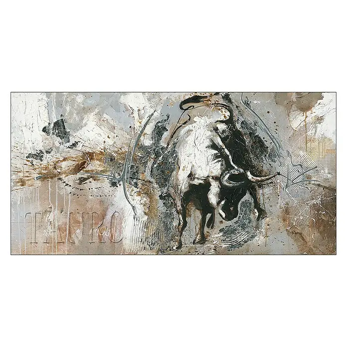 Handgemaltes Bild Handgemalt - Abstraction IV, B x H: 120 x 60 cm - Vorderansicht