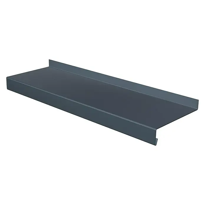 Sarei Fensterbank nach Maß - Aluminium, Max. Zuschnittsmaß: 300 cm, Anthrazit, Breite: 11 cm - Linke Seitenansicht