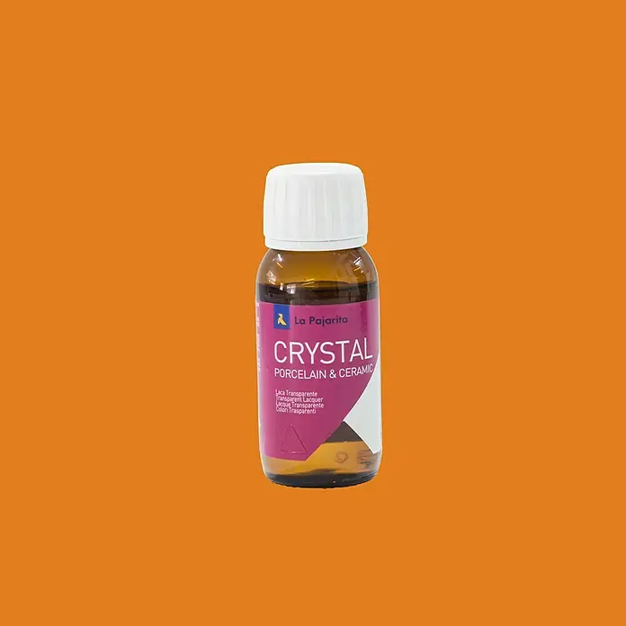 La Pajarita Laca para efectos decorativos Crystal - Naranja, 50 ml, Brillante - Vista frontal