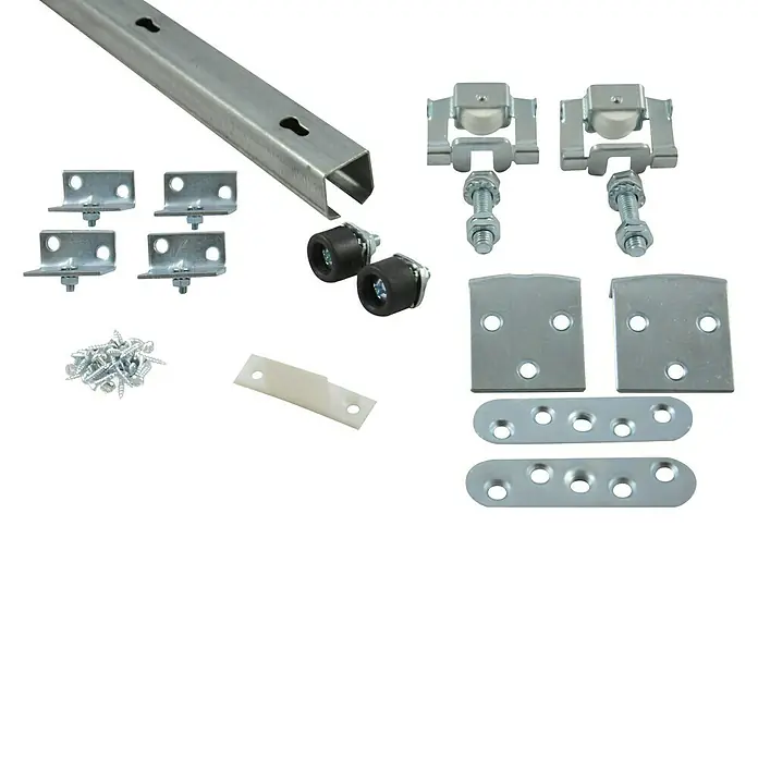 HBS Betz Herrajes para puerta corredera - Largo: 155 cm, Capacidad de carga: 40 kg - Vista descendente