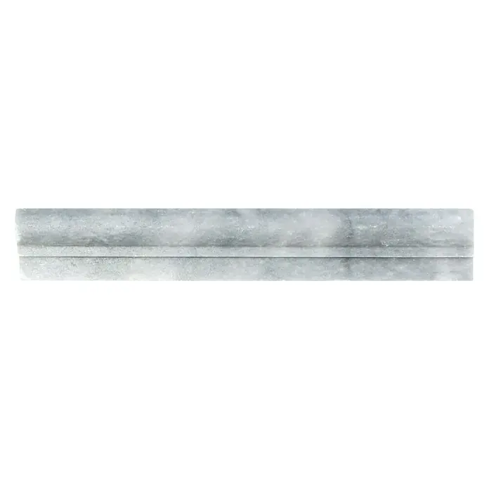 Fliesenbordüre Bardiglio PO 40348 - 30,5 x 4,8 cm, Grau, Matt - Ansicht von oben